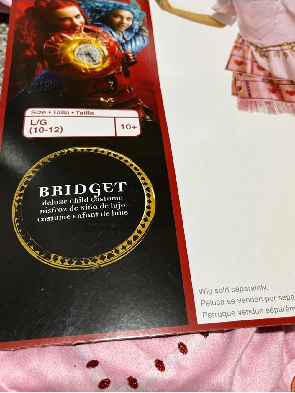Disney Descendants: The Rise of Red Bridget Deluxe Kids' Hearts Costume L 10/12